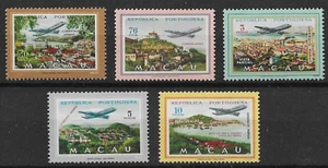 Juego de aires Macao 1960 SG481-485 como nuevo - fallos - Imagen 1 de 2