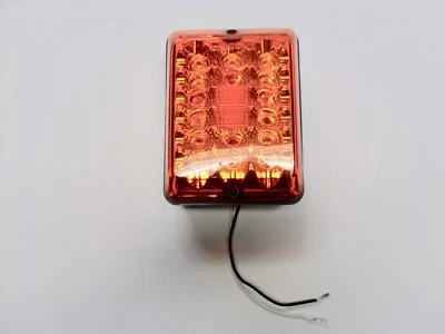 Unidades de lámpara LED de emergencia AMBER AUXILAR. 12V con marco negro Foto 1 de 3