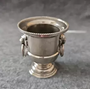 EALES 1779 Piatto Argento Mini Secchiello Champagne Porta Stuzzicadenti Testa di Leone Alto 3” - Foto 1 di 4