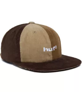 HUF 98 Mix Corduroy 6 Panel Hat Brown Strapback Rare NWT - Picture 1 of 2