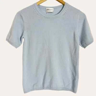 Top JAEGER Vintage Azul 100% Cachemira Talla S Foto 1 de 4