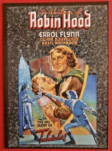 Movie Posters - Card #16 - Errol Flynn, Olivia de Havilland - Robin Hood (1938) - Foto 1 di 2