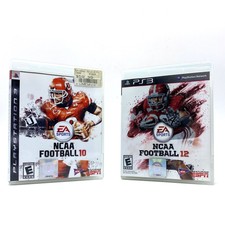 PS3 NCAA Football 10 And 12 (Sony PlayStation 3, 2009) Lot of 2 Games
