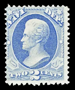 Scott O36 1873 2c Navy Dept Official Unused Fine No Gum Cat $75 - Picture 1 of 1
