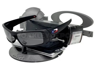 ✅🕶️ OAKLEY GASCAN 009014 MATTE BLACK/PRIZM BLACK TX FLAG ICONS SUNGLASSES (64) - Image 1 of 4