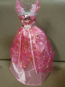 Cute Baby Pink Made for Barbie Doll Ball Gown Dress UK Seller Free P&P - Picture 1 of 5