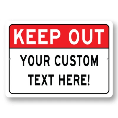 KEEP OUT WARNING Metal Sign - Image 1 of 4