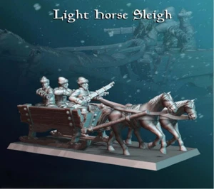 Light Horse Sleigh - Arctic Gun Wagon - Slavic Sled Gunners - Picture 1 of 1
