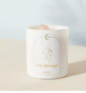 Birth Blessing Hand Poured Vanilla Candle . - Picture 1 of 3