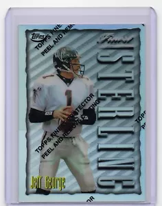 JEFF GEORGE 1996 TOPPS FINEST NFL SILVER REFRACTOR CARD #197 FALCONS NICE! - Picture 1 of 2