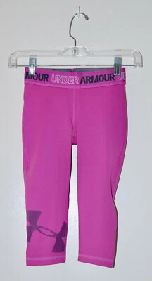 NWT Under Armour Girls Light Purple Capri Length Sport Leggings sz XL - Image 1 of 4