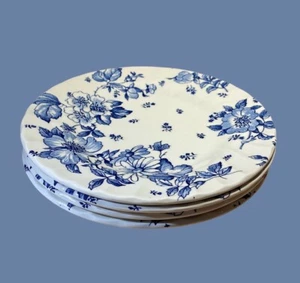 4 VTG Fine Myott Meakin 7" Wild Rose Blue Bread Plates ENG See Photos & Read - Picture 1 of 16
