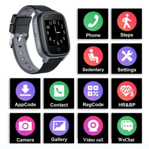 GPS Tracker Smart Watch for Kids Elderly People Monitoring App SOS Calling - Picture 1 of 19
