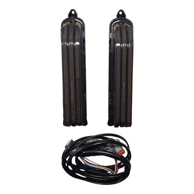 Smoked LED Rear Fender Fascia Turn Signals for Harley Davidson Touring '14-up - Bild 1 von 4