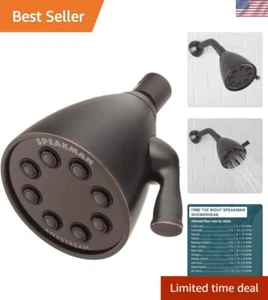 Signature Icon Anystream Soffione Doccia in Ottone Massello Regolabile ad Alta Pressione, Oi... - Foto 1 di 7