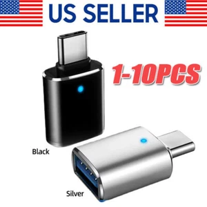 Adattatore convertitore LED USB-C 3.1 maschio a USB a femmina OTG tipo C telefono Android - Foto 1 di 17