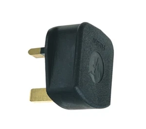 13A Plug For Socket Extension Lead 13 Amp Black Plastic 3 Pin Domestic Appliance - Picture 1 of 8