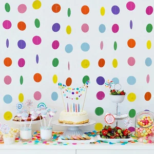 TtS 4pcs 4M Paper Circle Garland Bunting Hanging Gold Silver Wedding Party Decor - Picture 1 of 8