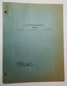 ETHEL BARRYMORE THEATER / 1956 TV Script, Walter Brennan "The Gentle Years" - Picture 1 of 11
