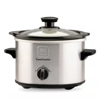 Toastmaster 1,5 qt. Olla de cocción lenta de acero inoxidable Foto 1 de 4