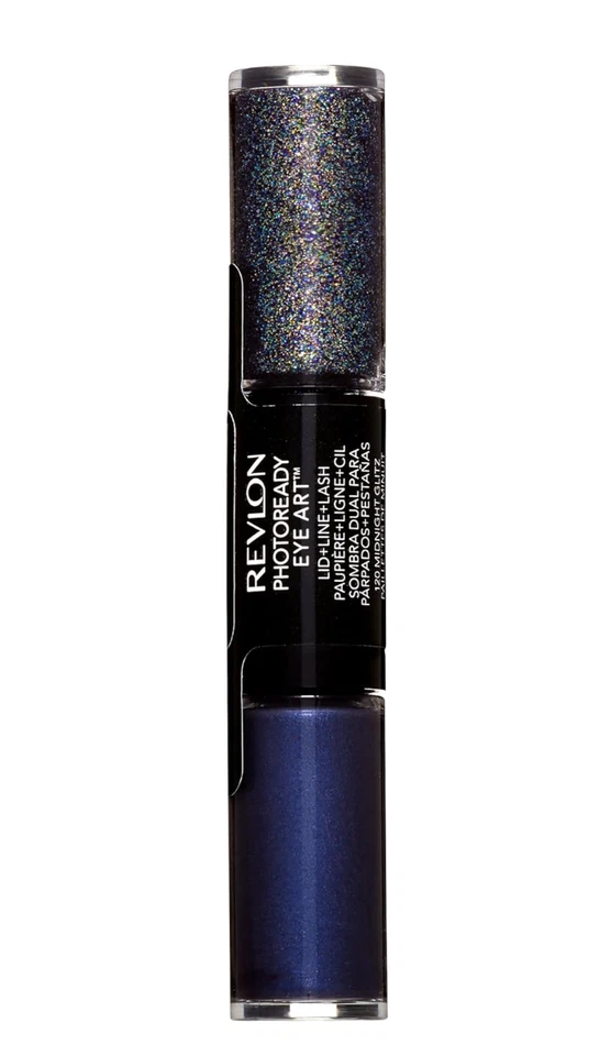 3x - Revlon Photoready Eye Art Lid Line Lash Shadow 120 Midnight Glitz