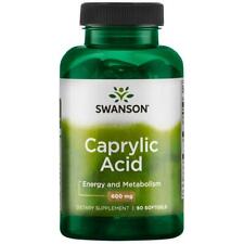 Caprylic Acid Capsules 600mg 60 Softgels Swanson