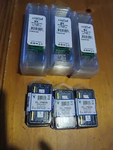 36 Crucial Computer Memory Chips 2 Gb And 1 Gb New Ktl-tp3bs/2g Sodimm 2 Types - Picture 1 of 7