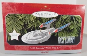 440/1352 Hallmark Keepsake Ornament ~ EE. UU. Enterprise NCC-1701-E 1998 ~ Star T - Imagen 1 de 3