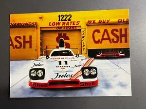 1981 Porsche 936 Spyder Factory wydana Pocztówka Pocztówka Karta kolekcjonerska RZADKA!!