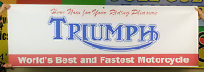 Triumph Motorcycle Dealer Promo vintage logo Banner Sign Flag variant 4