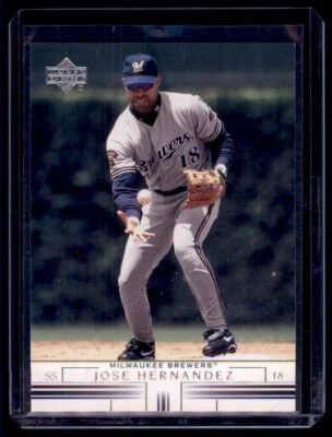 2002 Upper Deck Jose Hernandez Milwaukee Brewers #276 2044 - Image 1 of 2