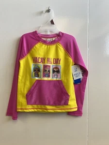LOL Surprise Girls Swimsuit Rash Guard Shirt Set 2 Piece Sizes Available 6x, 6 - Picture 1 of 2