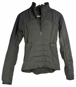 Lululemon Down For It All Pullover Jacket Sz 4 Dark Olive $188 EUC Coat Run Ski - Picture 1 of 10