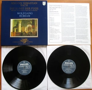 Philips 6768 038 Bach Die Kunst Der Fuge Wolfgang Rubsam NEAR MINT 2LP Box Set - Picture 1 of 5