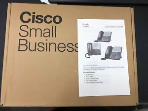 Cisco Small Business 4-Line2 Port PoE LCD Display VOIP Phone - SPA504G - In Box - Picture 1 of 2