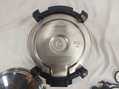 West Bend AMERICRAFT  11" Electric Skillet Liquid Core Stainless Steel - Image 1 of 4