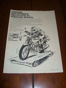 Originalanzeige Kawasaki KZ 650 Champion 1977 - Bild 1 von 2