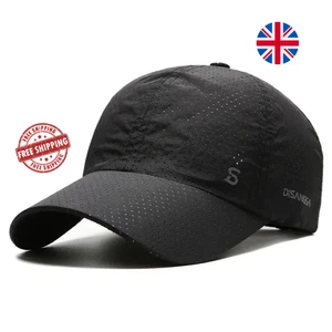 Men's Quick Dry Running Cap – Lightweight Breathable Sports - Picture 1 of 17
