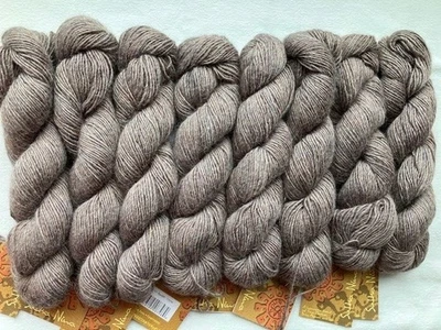 Mirasol Sulka Nina merino wool alpaca silk yarn Color #7101 Bark