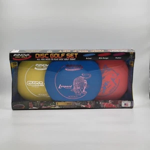 Innova Disc Golf Starter Set 3 Driver Mid Putter Putt Blue Yellow Red New Nib - Picture 1 of 4