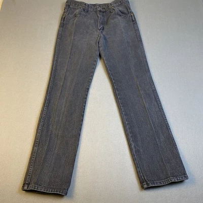 VTG Wrangler Jeans Mens  31 x 32 Black Faded  13MWZ Cowboy Cut Made in USA Rodeo - Image 1 of 4