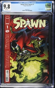 Image First Spawn #1 CGC 9.8 2018 Ristampa Spawn #1 Todd McFarlane - Foto 1 di 2