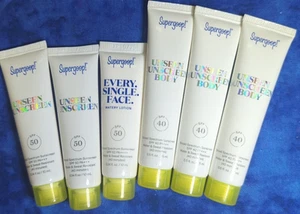 Supergoop! 6pc: Unseen Sunscreen Body, Every Single Face Watery Lotion, Unseen - Picture 1 of 2