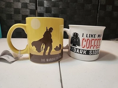 2 tazas de cerámica Star Wars The Mandalorian y taza de café Datth Vader (SS) Foto 1 de 4