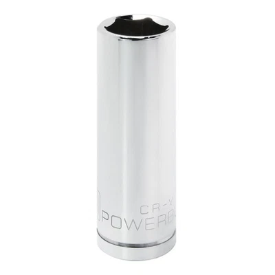 Powerbuilt 1/2 Inch Drive x 18 MM 6 Point Deep Socket - 642212 - Image 1 of 4