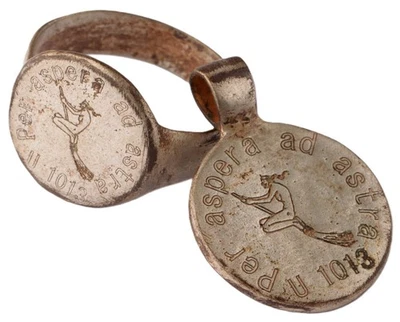 Per aspera ad astra U1013 подводная лодка WW2 немецкое кольцо военно-морская подводная лодка U-Boot Kriegsma - Изображение 1 из 4