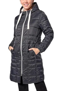 #711 Abrigo acolchado cuadrado Nuage con detalle lateral a presión dobladillo talla XS - Imagen 1 de 1