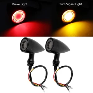 Motorcycle LED Bullet Turn Signals Tail Light for Harley Honda Yamaha Suzuki - Picture 1 of 16