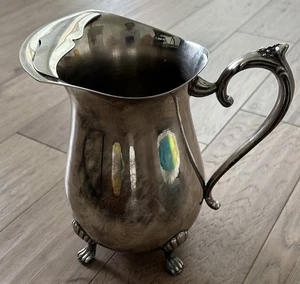 Vintage Silver Plate Water Pitcher With Ice Guard - Picture 1 of 3