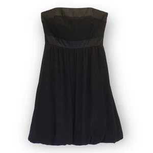 Silk Strapless Bubble Skirt White House Black Market Dress size 0 - Picture 1 of 6
